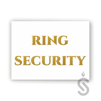 Hurt - Ring Security - Tablica weselna