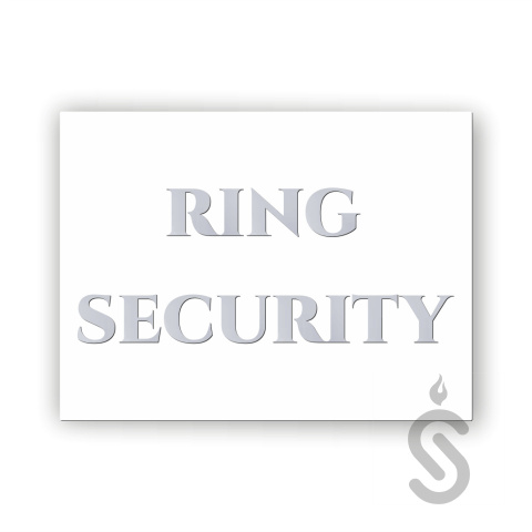 Hurt - Ring Security - Tablica weselna