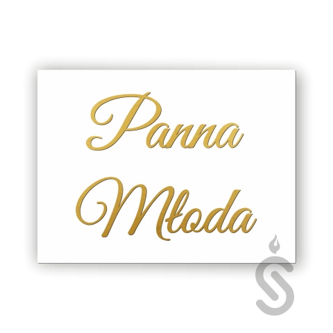 Panna Młoda - Tablica weselna