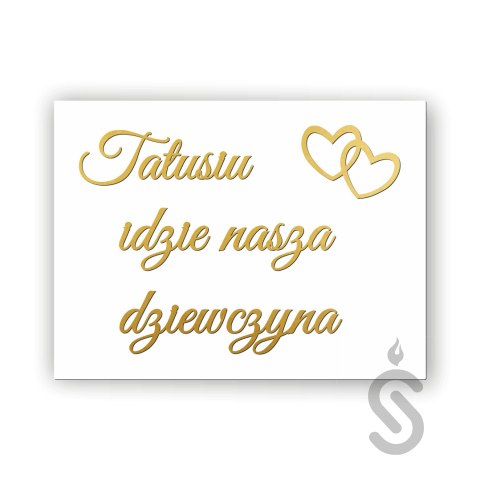 Hurt - Tatusiu idzie nasza dziewczyna - Tablica weselna Hurt - Tatusiu idzie nasza dziewczyna - Tablica weselna