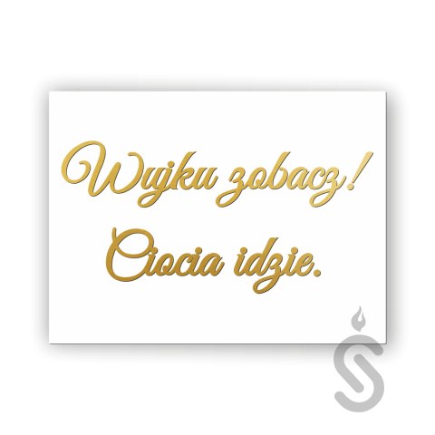 Hurt - Wujku zobacz! Ciocia idzie - Tablica weselna Hurt - Wujku zobacz! Ciocia idzie - Tablica weselna