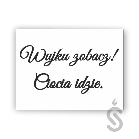 Hurt - Wujku zobacz! Ciocia idzie - Tablica weselna Hurt - Wujku zobacz! Ciocia idzie - Tablica weselna