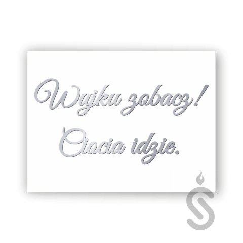 Hurt - Wujku zobacz! Ciocia idzie - Tablica weselna Hurt - Wujku zobacz! Ciocia idzie - Tablica weselna