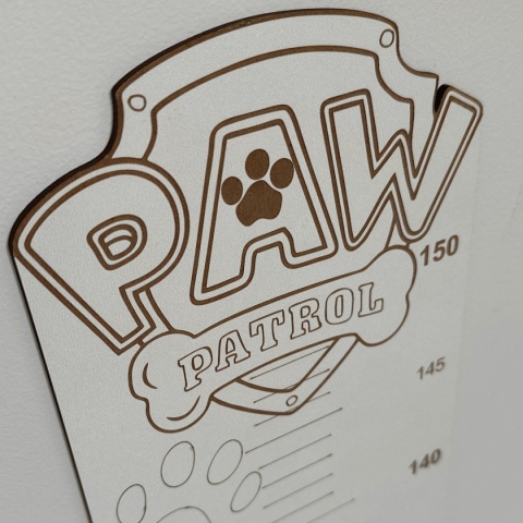 Paw Patrol - Drewniana miarka wzrostu dla dzieci Grow Story Paw Patrol - Drewniana miarka wzrostu dla dzieci Grow Story