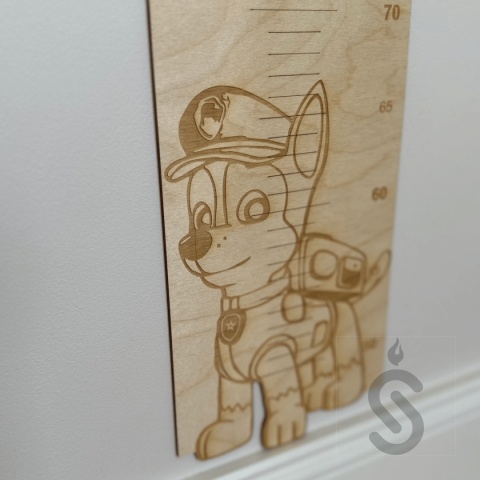 Paw Patrol - Drewniana miarka wzrostu dla dzieci Grow Story Paw Patrol - Drewniana miarka wzrostu dla dzieci Grow Story