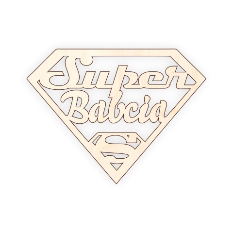 Super Babcia - Napis Dekoracyjny