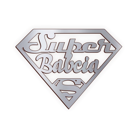 Super Babcia - Napis Dekoracyjny