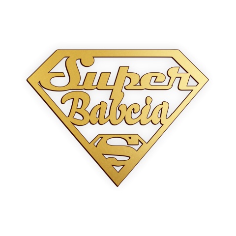 Super Babcia - Napis Dekoracyjny