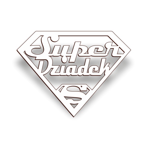Super Dziadek - Napis Dekoracyjny Super Dziadek - Napis Dekoracyjny
