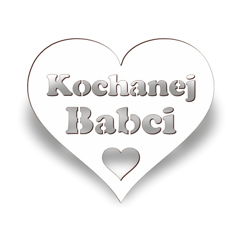 Kochanej Babci serce - Napis Dekoracyjny Kochanej Babci serce - Napis Dekoracyjny