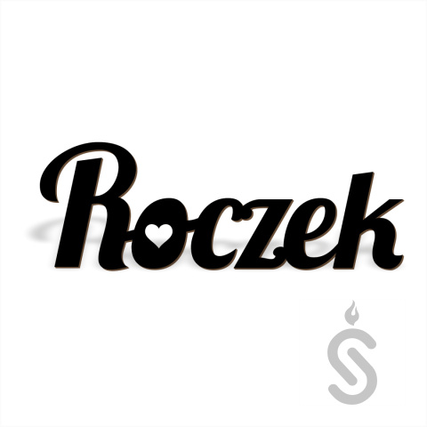 Roczek - Napis dekoracyjny