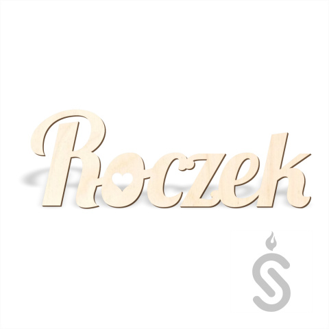 Roczek - Napis dekoracyjny