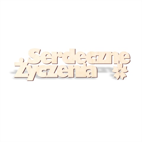 Serdeczne Życzenia - Napis dekoracyjny Serdeczne Życzenia - Napis dekoracyjny