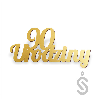 90 Urodziny - Napis dekoracyjny