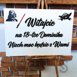 Tablica urodzinowa - Twój Własny Tekst - Personalizacja