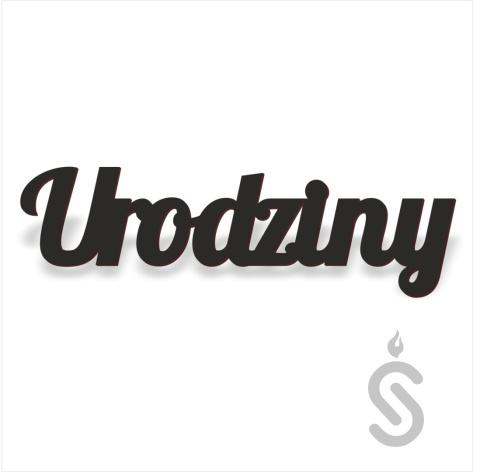 Urodziny - Napis Dekoracyjny