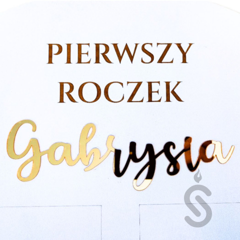 Classic - Pierwszy rok życia dziecka - tablica dekoracyjna na zdjęcia